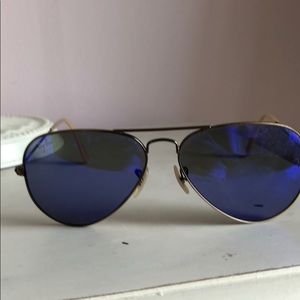 RayBan purple aviator sunglasses